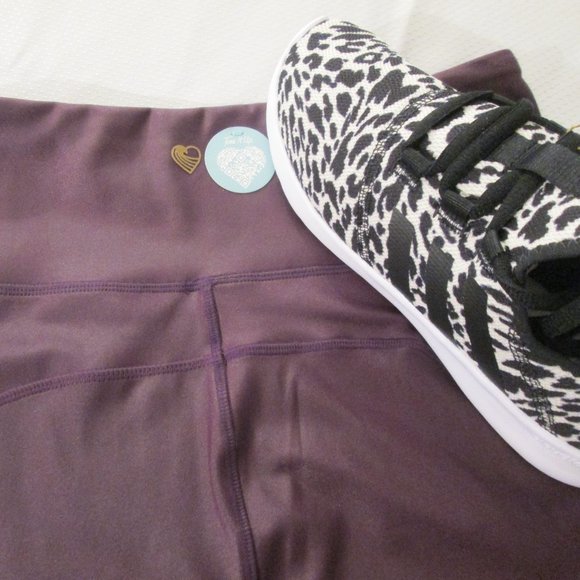 💜💜 TONE IT UP DARK PURPLE HIGH RISE HIGH SHINE LEGGINGS – SIZE M - Picture 5 of 13